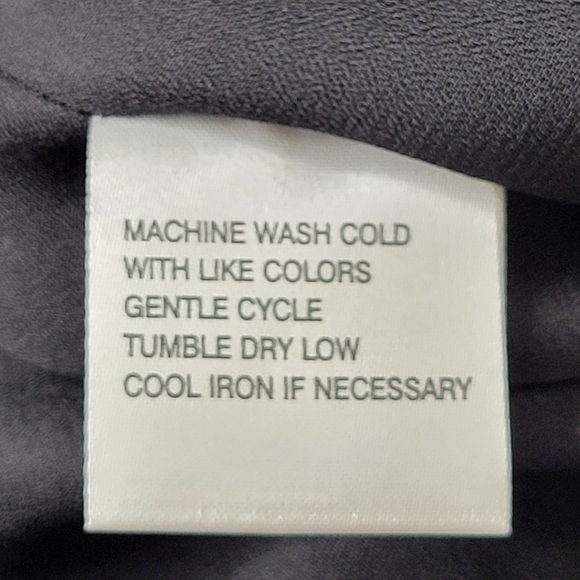 Sag Harbor Midi Chiffon Skirt Suit PL Blouse PM Polka Dot Ruffled Flutter Sleeve - Picture 11 of 12